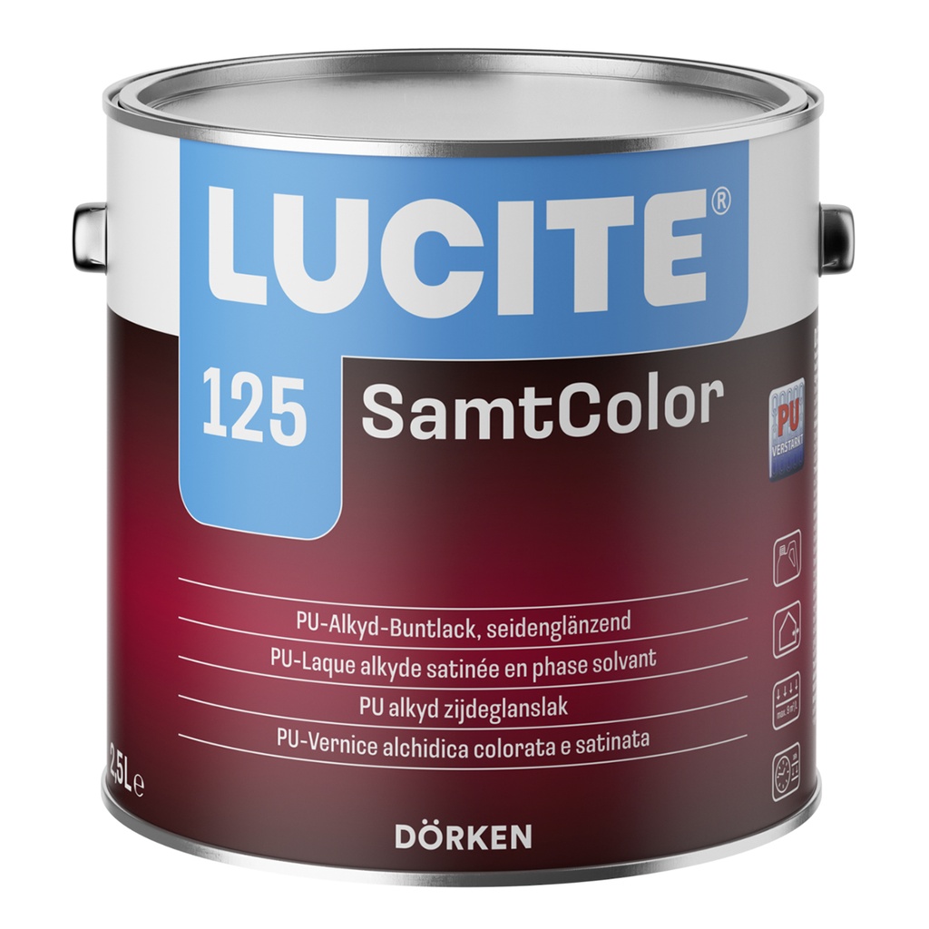 LUCITE 125 Samtcolor/DELTA Buntlack SG wit